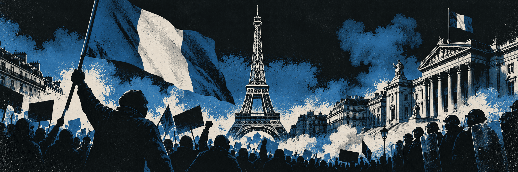 France, elections, protests