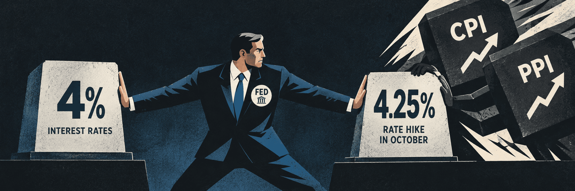 A Fed rate decision in October that rules out three back-to-back hikes
